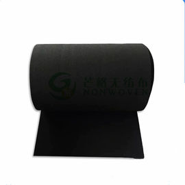 Tissu de Nonwoven de Spunlace par polyester du charbon actif 100